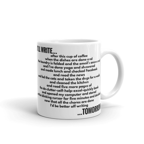 Procrastination: A Writer's Mug